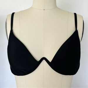 TARGET XS Wild Fabel Black Swim Bikini Top with V Shaped Underwire